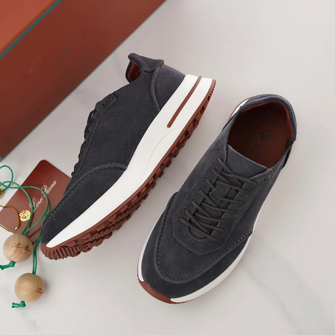 Factory price: 480💰 loro men's shoes💰iana/L men's shoes💰 Size: 38-45, customized 45 non-returnable Materials: The upper is made of elastic cloth for routing. Anti-fleece fabric is wrapped on the front and back to ensure stability. The back is equipped with a cushion to improve wearing comfort. Breathable mesh shoes. Elastic cloth inner𥚃 latex mesh insole. Sole I Men's Shoes💰Foam Combination T Men's Shoes💰U Outsole